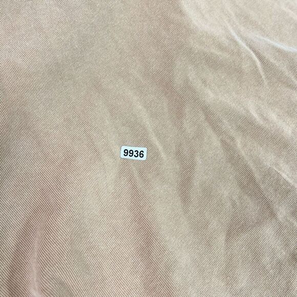 YoungLA Shirt Mens Small tan Solid Long Sleeve Cotton Pointed Collar heavyweight - Picture 8 of 8